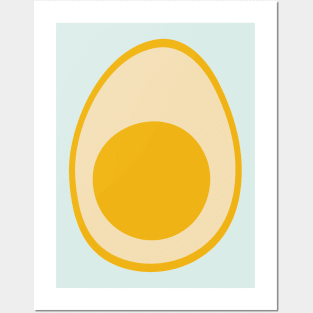 BIG EGG Fun Hard-Boiled Egg Breakfast Food Easter - UnBlink Studio by Jackie Tahara Posters and Art